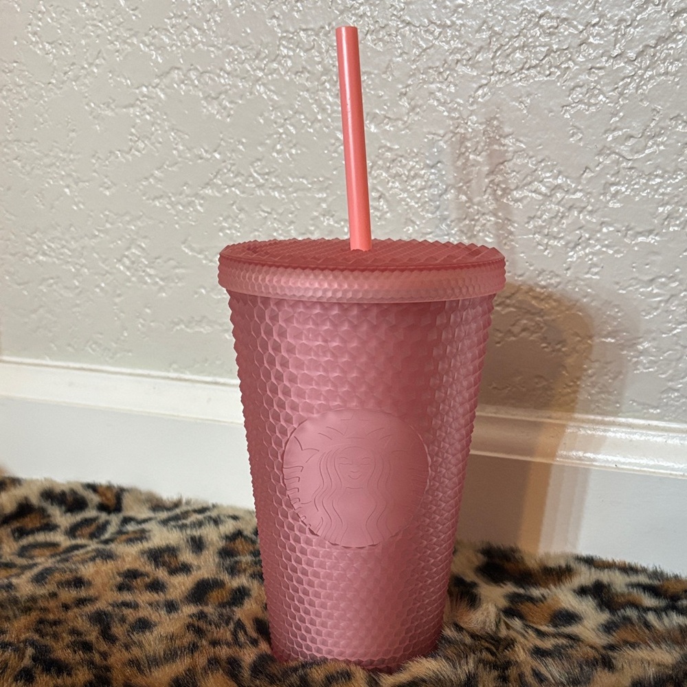 NEW 16oz Starbucks Blush Pink Honeycomb Tumbler
